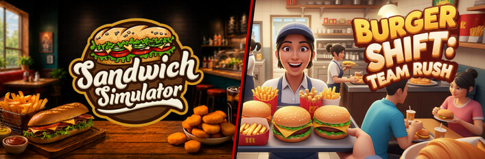 Sandwich Simulator x Burger Shift: Team Rush