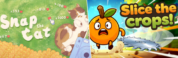 Snap the Cat + Slice the Crops!