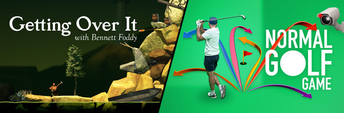 Getting Over It x Normal Golf Game