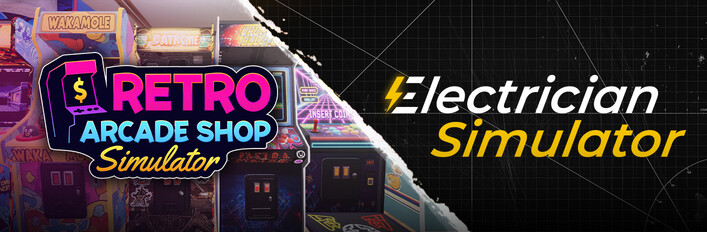 Retro Arcade Shop Simulator x Electrician Simulator