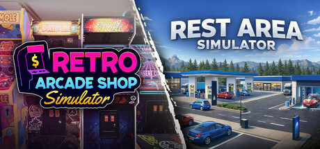 Retro Arcade Shop Simulator x Rest Area Simulator