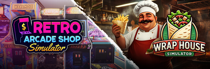 Retro Arcade Shop Simulator x Wrap House Simulator