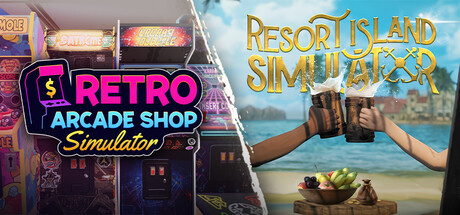Retro Arcade Shop Simulator x Resort Island Simulator
