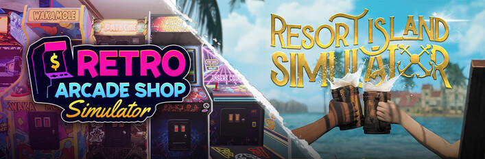 Retro Arcade Shop Simulator x Resort Island Simulator