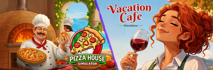 🍷Vacation Cafe Simulator & Pizza House Simulator 🍕
