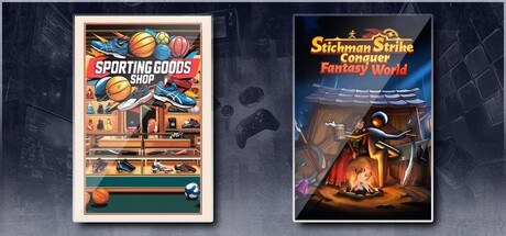 Sporting Goods Shop & Stickman Strikes: Conquer Fantasy World