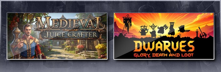 Medieval Juice Crafter & Dwarves: Glory, Death and Loot