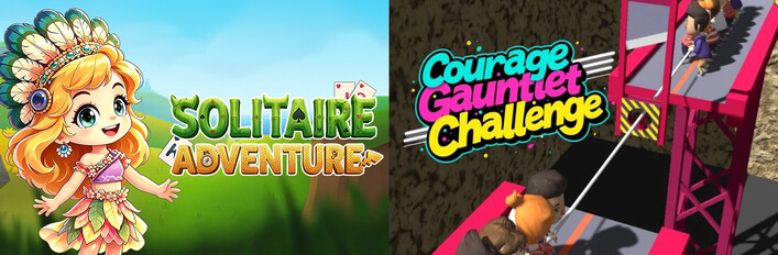 🃏Solitaire Adventure x 🏃‍➡Courage Gauntlet Challenge