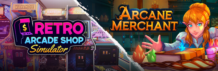 Retro Arcade Shop Simulator x Arcane Merchant