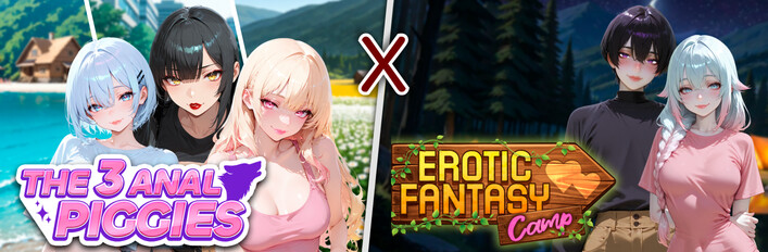 The 3 Anal Piggies x Erotic Fantasy Camp