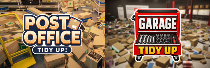 Post Office: Tidy Up! X Garage: Tidy Up!