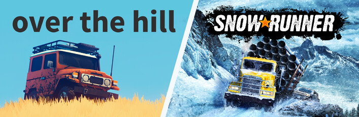 over the hill x SnowRunner
