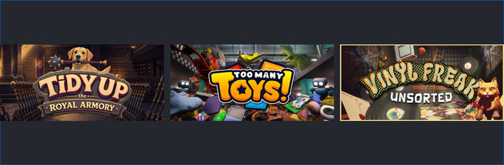 Toys, Vinyl and Weapons Tidy UP