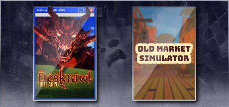 Deskrawl: Idle ARPG & Old Market Simulato