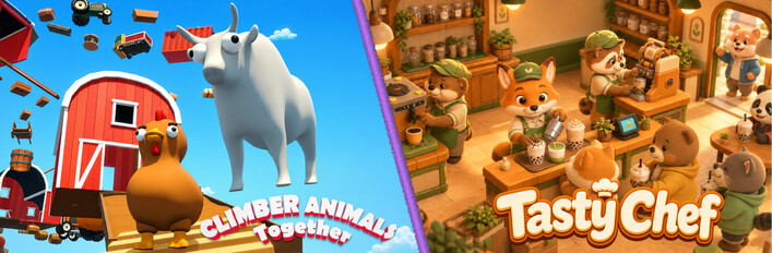 Tasty Chef & Climber Animals Together