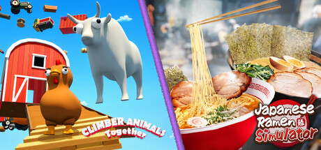 🐔 Climber Animals Together & Japanese Ramen Simulator 🍜 banner