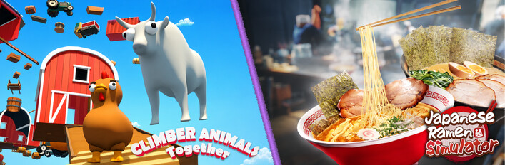 🐔 Climber Animals Together & Japanese Ramen Simulator 🍜