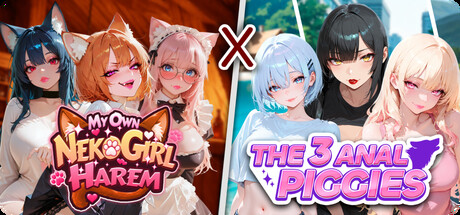My Own Neko Girl Harem x The 3 Anal Piggies